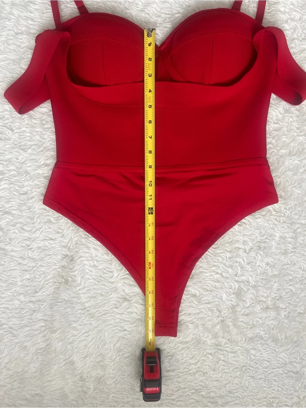 NWT Fashion Nova My Revenge Bandage Bodysuit RED Size XL - Picture 6 of 9